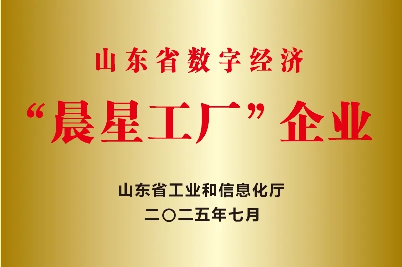 喜報！銳智智能成功入選2025年度山東省數(shù)字經(jīng)濟“晨星工廠”建設(shè)試點名單